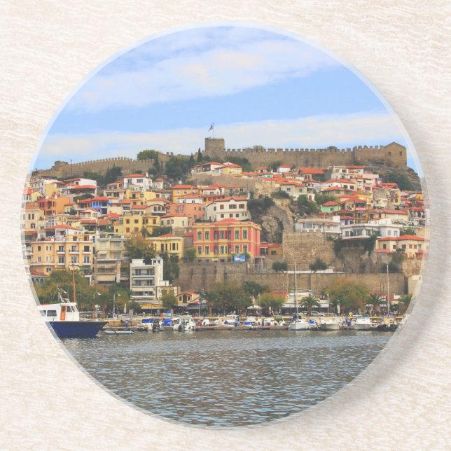 Cenário em Molyvos, Porta copos de Grécia Nordeste (Frente)