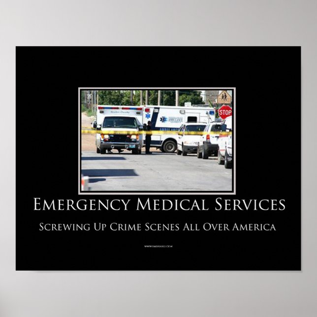 Cenas de Crime Poster Motivacional (Frente)