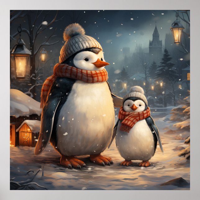 Cenas de inverno bonitas poster (Frente)