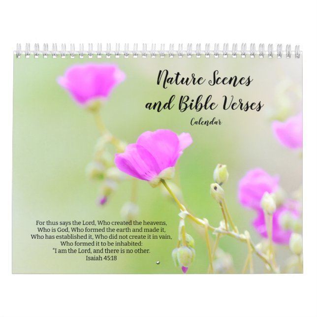 Cenas de Natureza e Calendário de Versões de Bíbli (Capa)