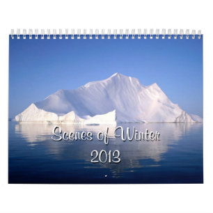 Cenas do inverno de 2013 Calendário