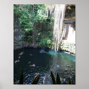Cenote Azul Sagrado, Ik Kil, México nº 2 Poster