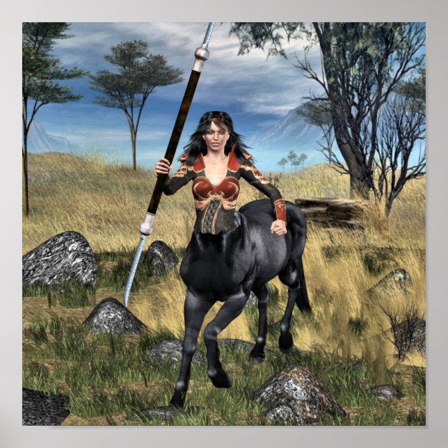 Centaur Warrioress Poster (Frente)