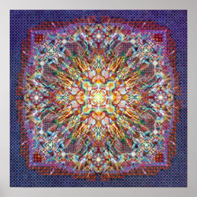 Centerpeace, A Luz Dentro De Mandala Poster (Frente)