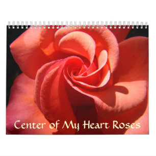 Centro cor-de-rosa do calendário de meus presente
