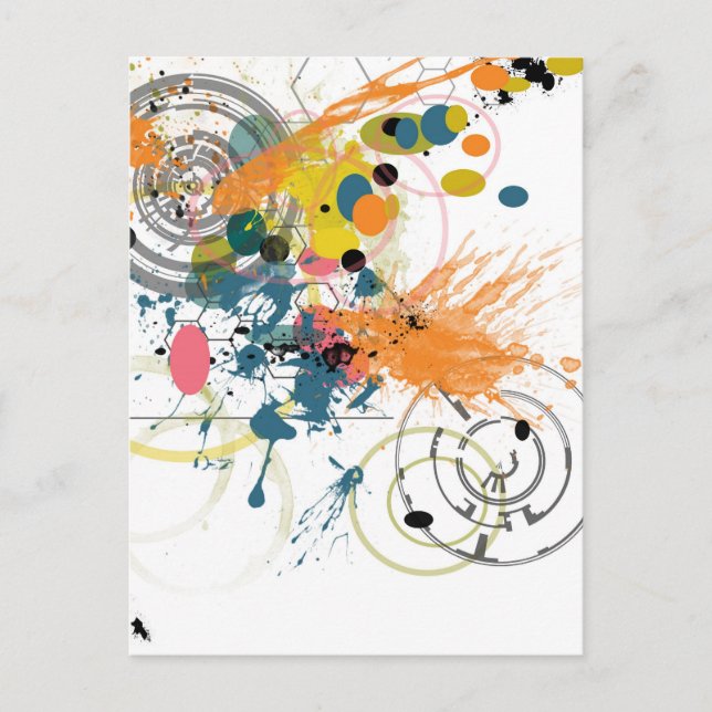 Centro de cidades três - Cartão postal (Frente)