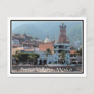 centro de Puerto Vallarta com cartão postal de fro