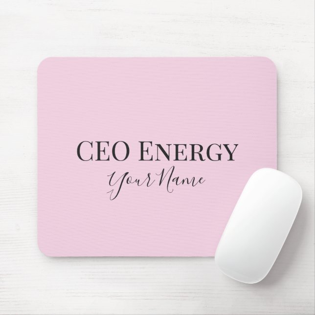 CEO Energy Personalized Mouse Pad – Feminine CEO  (Com mouse)