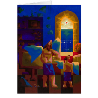 cera e penas - cartão vazio