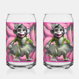 Ceramic Monkey Soda Glass