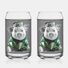 Ceramic Piggy Glass