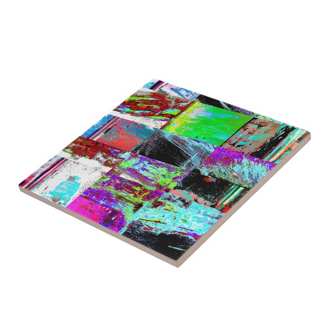 Ceramic Tile – Abstract Grid (Lateral)