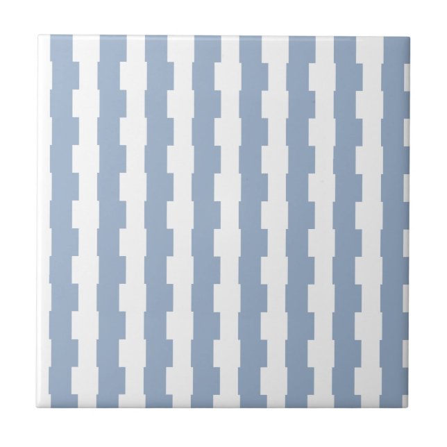Ceramic Tile  Blue Stripe  (Frente)