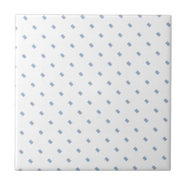 Ceramic Tile Blue Stripe Square