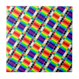 Ceramic Tile Colorful Colors Square 
