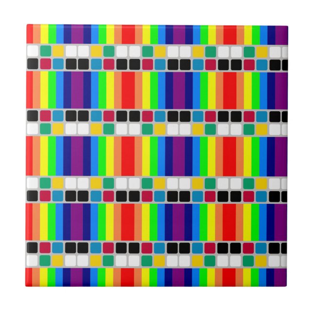 Ceramic Tile Colorful Colors Square  (Frente)