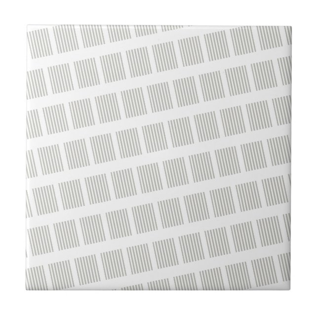 Ceramic Tile Grey & White Stripe (Frente)