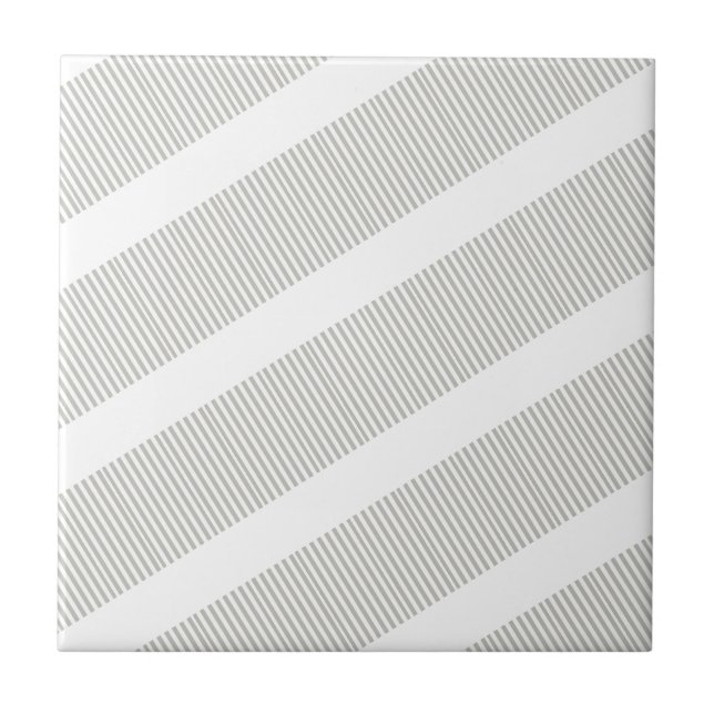 Ceramic Tile Grey & White Stripe (Frente)