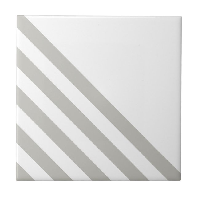 Ceramic Tile Grey & White Stripe  (Frente)