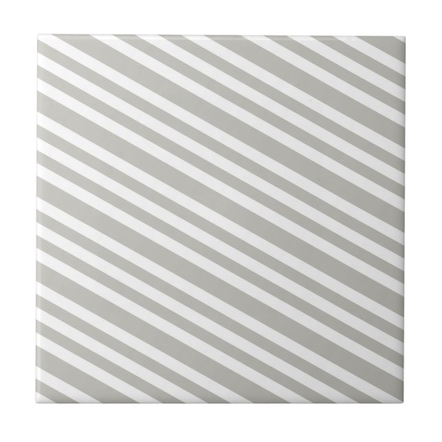 Ceramic Tile Grey & White Stripe (Frente)