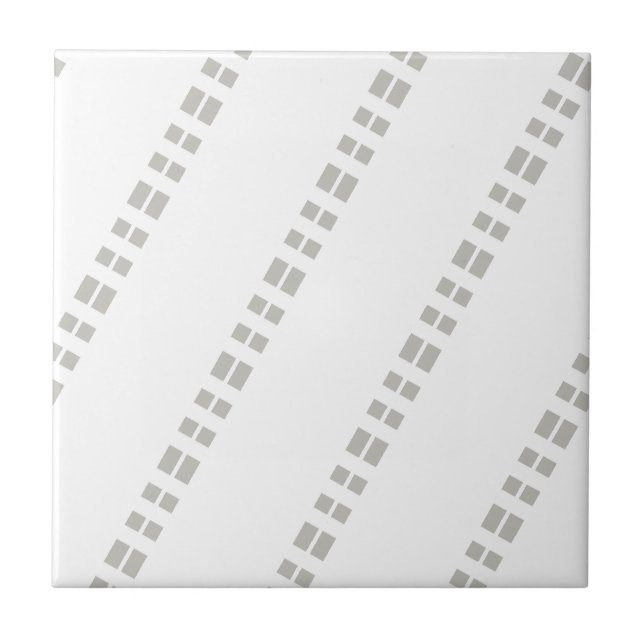 Ceramic Tile Grey & White Stripe (Frente)