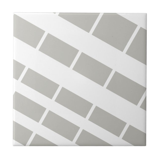 Ceramic Tile Grey & White Stripe (Frente)
