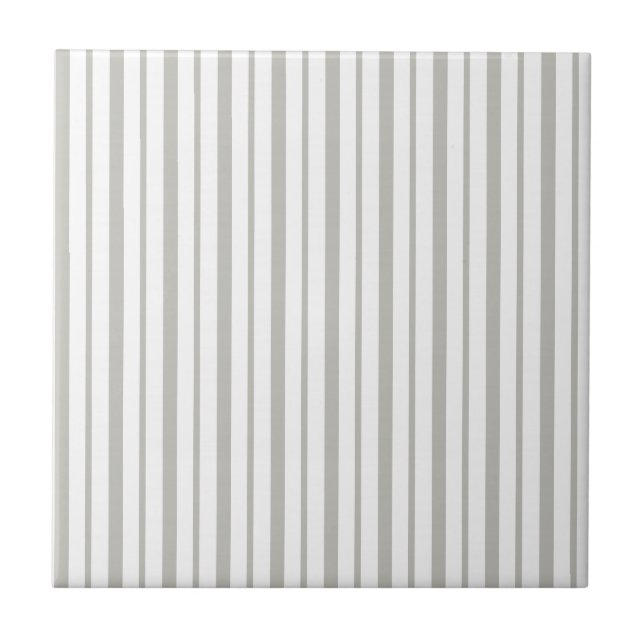 Ceramic Tile Grey & White Stripe Square (Frente)