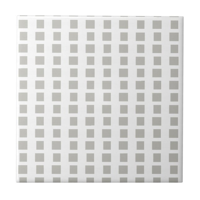 Ceramic Tile Grey & White Stripe Square (Frente)