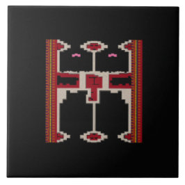 Ceramic Tile Inspired by Art of Borneo