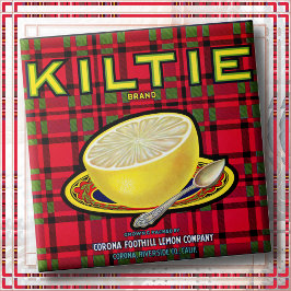 CERAMIC TILE - "Kiltie" - Crate label