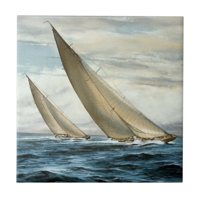 Ceramic Tile Nautical Coasters (Frente)