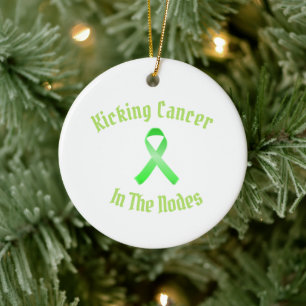 Cerâmica adicione sua foto a este ornamento de cancer de ch