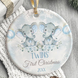 Cerâmica Animais Safari Do Primeiro Ornamento De Natal Da T