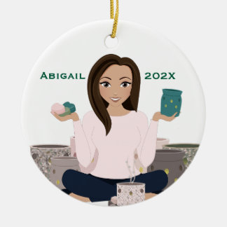 Cerâmica Aquecedor de Cera Personalizado Mulher Ornamento d