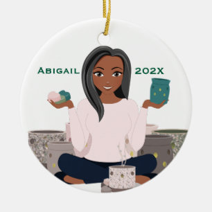 Cerâmica Aquecedor de Cera Personalizado Mulher Ornamento d