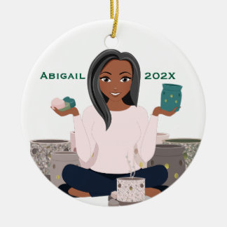 Cerâmica Aquecedor de Cera Personalizado Mulher Ornamento d