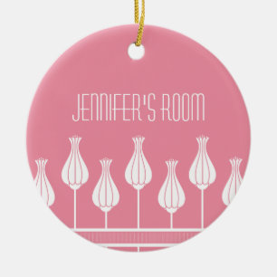 Cerâmica Arte Rosa Deco Ornamento de Portas Florais