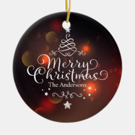 Cerâmica Árvore de Natal Personalizada| Ornamento