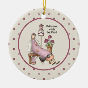 Cerâmica As mães são ornamento do melhor amigo de uma