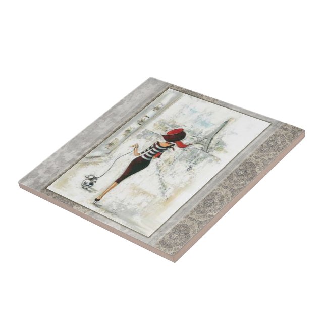 Cerâmica Azulejo Paris França (Lateral)