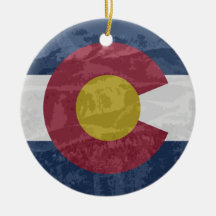Bandeira de Colorado com o ornamento cerâmico do
