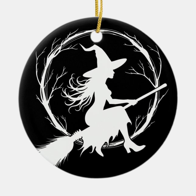 Cerâmica Bruxa em Ornamento de Voo (Frente)