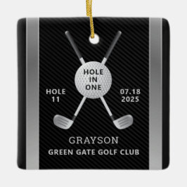 Cerâmica Buraco De Golfe Em Um Ornamento Cerâmico