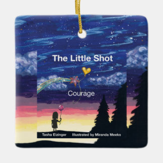 Cerâmica Capa do Livro Little Shot Courage Ornamento de Cer