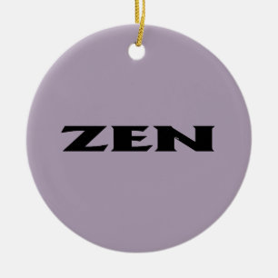 Cerâmica Cinza preta de Zen com ornamento cerâmico