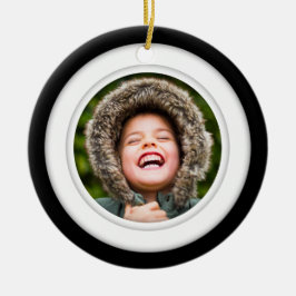 Cerâmica Círculo Fotográfico de Ornamento Cerâmico Duplo La