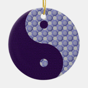 Cerâmica Círculos dentro do ornamento de Yin Yang dos