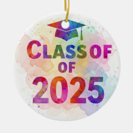 Cerâmica Classe de ornamento de 2025 Tie-dye