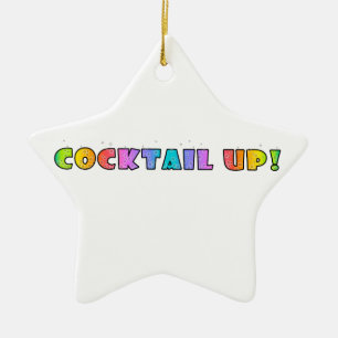 CERÂMICA COCKTAIL ACIMA! ORNAMENTO DE SUSPENSÃO