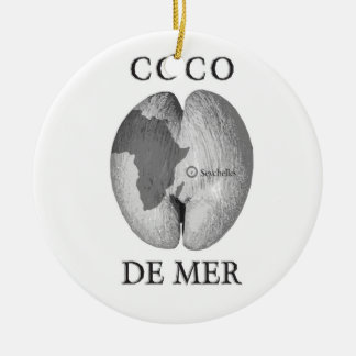 Cerâmica Coco De Mer Ornamento